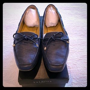 Talbots Becca Tie navy blue flats